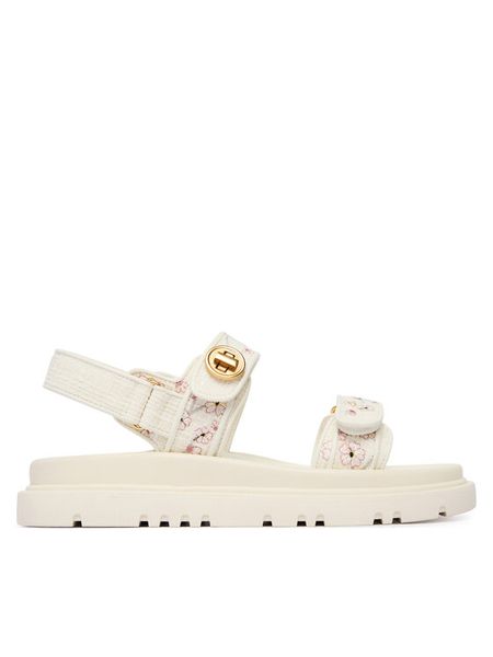 Aldo Sandały Linette 14242953 Biały. Białe sandały damskie Aldo, bez wzorów, z materiału, bez obcasa, na płaskiej podeszwie, bez zapięcia. Za 340.99 zł.