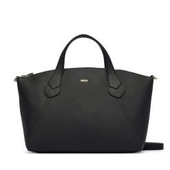 Torebka BOSS. Czarne torebki do ręki damskie Boss, bez wzorów, klasyczne, bez dodatków. Za 1,449.00 zł.