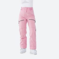Spodnie narciarskie i snowboardowe damskie Quechua FR500. Czerwone spodnie materiałowe damskie WED'ZE, m, bez wzorów, z materiału. Za 579.99 zł.