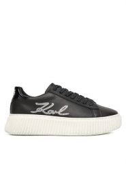 KARL LAGERFELD Sneakersy Z30978 S Czarny. Czarne buty sportowe dziewczęce KARL LAGERFELD, bez wzorów, ze skóry, bez zapięcia. Za 499.99 zł.