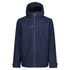 Kurtka Softshellowa Męska 4 W 1. Niebieskie kurtki męskie Regatta, m, bez wzorów, z softshellu, trekkingowe. Za 380.99 zł.