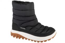 Buty zimowe damskie, Snowtrot Mid. Czarne obuwie sportowe damskie Columbia, na zimę, przed kolano, trekkingowe. Za 379.99 zł.
