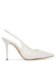 Aldo Szpilki Pearlescent 14296114 Biały. Białe szpilki damskie Aldo, bez wzorów, z materiału, bez obcasa, bez zapięcia. Za 499.99 zł.