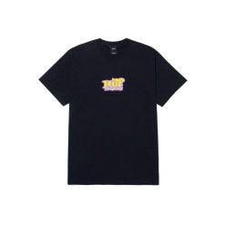 Koszulka turystyczna męska HUF Jazzy. Czarne koszulki sportowe męskie HUF, m, bez wzorów, z bawełny, bez kołnierzyka, bez ramiączek, trekkingowe. W wyprzedaży za 82.79 zł.