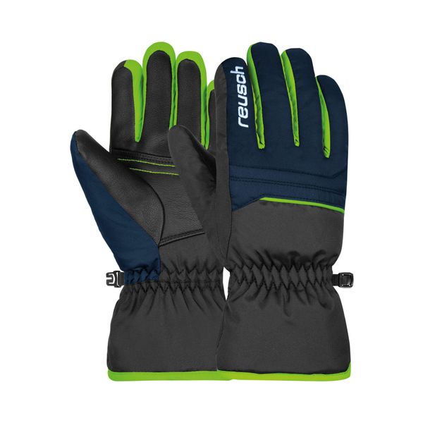 Rękawice dziecięce REUSCH Alan Junior. Niebieskie rękawiczki dziecięce Reusch, bez wzorów. Za 109.00 zł.
