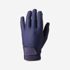 Rękawiczki jeździeckie dla dzieci Fouganza Basic. Rękawiczki dziecięce FOUGANZA, bez wzorów, z elastanu. Za 39.99 zł.