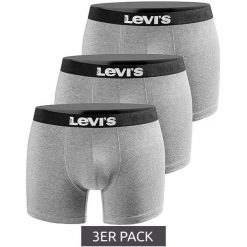 Bokserki majtki męskie Levi's Boxers 3-Pack. Szare bokserki męskie Levi's, m, bez wzorów, z gumy. Za 99.00 zł.