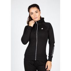 Marion Bluza z kapturem zapinana na suwak - Czarny. Czarne bluzy damskie GORILLA WEAR, s, bez wzorów, z kapturem, na fitness i siłownię. Za 234.00 zł.