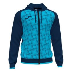 Bluza do piłki nożnej męska Joma Supernova III. Niebieskie bluzy męskie Joma, m, z aplikacjami, z poliesteru. Za 126.00 zł.