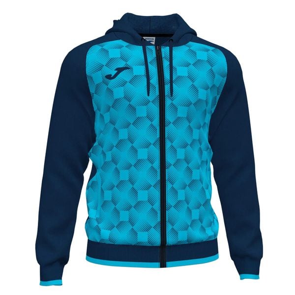 Bluza do piłki nożnej męska Joma Supernova III. Niebieskie bluzy męskie Joma, m, z aplikacjami, z poliesteru. Za 126.00 zł.