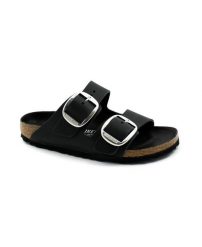 Sandały Birkenstock Birkenstock Arizona Big Buckle Damskie. Czarne sandały damskie Birkenstock, bez wzorów, z materiału, bez obcasa, bez zapięcia. Za 654.25 zł.