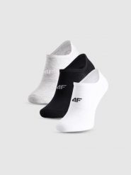 Skarpety casual stopki męskie (ZESTAW 3 szt.) 4F 4FWMM00USOCM477. Skarpety męskie 4f, bez wzorów, z bawełny. Za 44.99 zł.