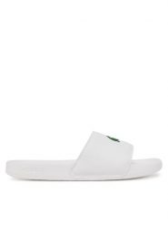 Lacoste Klapki Serve Sliders 7-49CMA0041 Biały. Białe klapki męskie Lacoste, ze skóry. Za 119.99 zł.