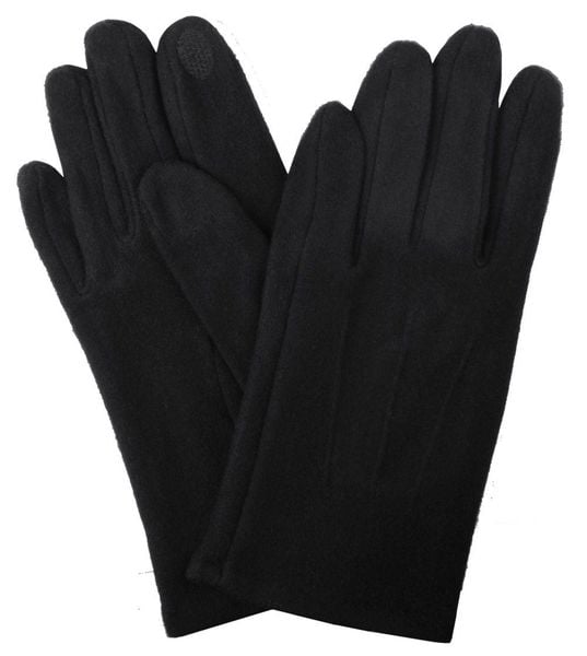 Delikatne i Wygodne Rękawiczki z Wełną - Męskie - Czarne. Czarne rękawiczki męskie Em men's accessories, na jesień, bez wzorów, z poliesteru. Za 99.00 zł.