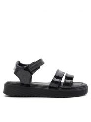Nelli Blu Sandały CM22617-11 Czarny. Czarne sandały dziewczęce Nelli Blu, z tworzywa sztucznego, bez zapięcia. Za 59.99 zł.