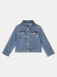 Guess Kurtka jeansowa K5RL01 D45E0 Niebieski Regular Fit. Niebieskie kurtki i płaszcze dla dziewczynek Guess, z aplikacjami, z bawełny, bez kaptura. Za 199.99 zł.