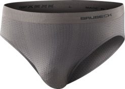 Brubeck BE1004M Slipy męskie Base Layer szary XXL. Szare bokserki męskie Brubeck, m, bez wzorów. Za 70.45 zł.