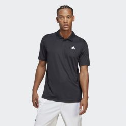 Club Tennis Polo Shirt. Czarne koszulki polo męskie Adidas, m, bez wzorów, z materiału, sportowe, bez ramiączek. Za 179.00 zł.