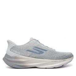 Buty do biegania Skechers. Szare buty sportowe męskie Skechers, bez zapięcia, do biegania. Za 649.99 zł.