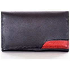 Portfel damski skórzany Cavaldi RD-06-CMN czarny - CZARNY Z CZERWONYM. Czarne portfele damskie 4U Cavaldi, bez wzorów, ze skóry. Za 54.99 zł.
