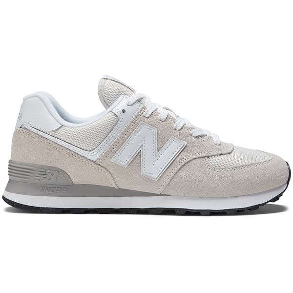 Buty męskie New Balance ML574EVW - beżowe. Brązowe buty sportowe męskie New Balance, z gumy, bez zapięcia. Za 499.99 zł.
