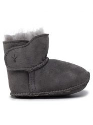 EMU Australia Śniegowce Baby Bootie B10310 Szary. Szare buty zimowe dziewczęce Emu Australia, ze skóry, bez zapięcia. Za 219.99 zł.