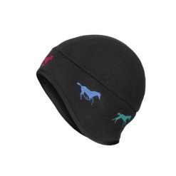 Czapka jeździecka pod kask Galop Wear. Czarne czapki i kapelusze damskie GALOP WEAR, bez wzorów, z materiału. Za 129.00 zł.