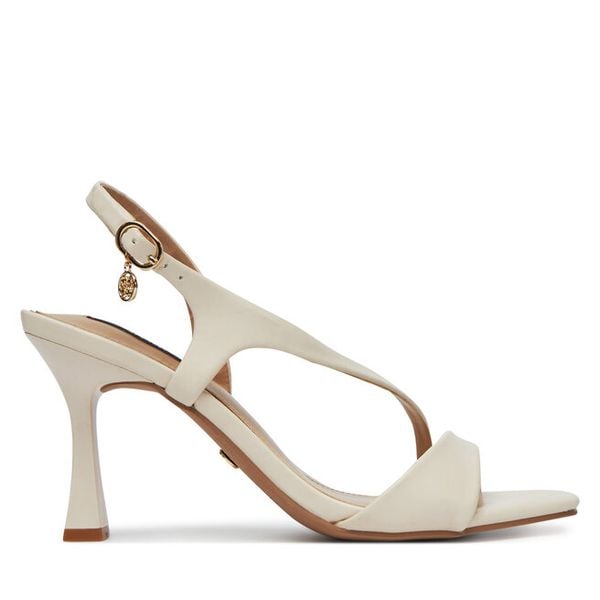 Sandały Nine West. Brązowe sandały damskie Nine West, bez wzorów, bez obcasa, na szpilce, bez zapięcia. Za 229.99 zł.