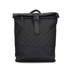 RIEKER H1550-01 black, plecak damski. Czarne plecaki damskie Rieker, bez wzorów, z materiału. Za 160.93 zł.