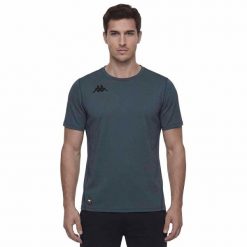 Koszulka Kappa Irojo. Niebieskie koszulki sportowe męskie Kappa, m, bez wzorów, z materiału, bez kołnierzyka, bez ramiączek, do biegania. Za 170.00 zł.