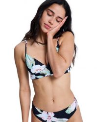 Stanik bikini typu bralette dla Kobiety PRINTED ESSENTIALS Czarny. Czarne bikini damskie Roxy, xs, bez wzorów. Za 169.99 zł.