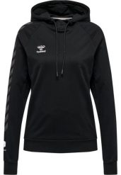 Damska bawełniana bluza z kapturem Hummel Move Grid. Czarne bluzy sportowe damskie Hummel, xs, bez wzorów, z bawełny, z kapturem, na fitness i siłownię. Za 143.20 zł.