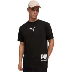 Męskie T shirt Puma Sport Relaxed Graphic Tee. Czarne t-shirty męskie Puma, m, bez wzorów, z bawełny, sportowe, bez kołnierzyka. Za 190.00 zł.