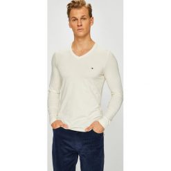Tommy Hilfiger - Longsleeve. Szare bluzki z długim rękawem męskie Tommy Hilfiger, z bawełny, polo. Za 159.90 zł.