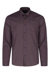 Koszula z wzorem K-MAFITO. Fioletowe koszule męskie Volcano, l, bez wzorów, z bawełny, eleganckie, bez kołnierzyka, bez ramiączek. Za 149.99 zł.