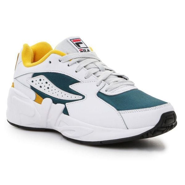 Trampki Męskie Skóra Mindblower. Białe trampki męskie Fila, bez wzorów, z koronki, klasyczne, bez zapięcia. Za 546.99 zł.
