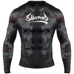 Long sleeve rashguard 8 Weapons Hit 2.0. Czarne bluzki z długim rękawem męskie 8 WEAPONS, l, bez wzorów, z materiału, bez kołnierzyka. Za 267.00 zł.