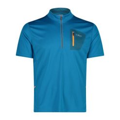 Koszulka CMP Freebike. Niebieskie koszulki sportowe męskie CMP, bez wzorów, bez kołnierzyka, bez ramiączek, trekkingowe. Za 244.50 zł.