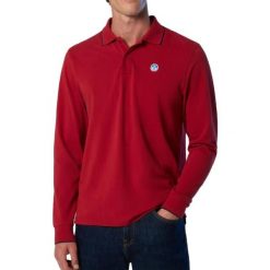 NORTH SAILS POLO LONG SLEEVE Czerwony. Czerwone bluzki z długim rękawem męskie North Sails, m, bez wzorów, z tkaniny, bez kołnierzyka. Za 276.99 zł.