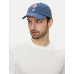 Czapka z daszkiem Polo Ralph Lauren. Niebieskie czapki i kapelusze męskie Polo Ralph Lauren, bez wzorów. Za 259.99 zł.