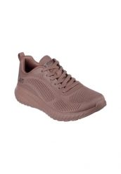 Buty do chodzenia damskie Skechers Bobs Squad Chaos Face Off. Brązowe obuwie sportowe damskie Skechers, bez wzorów, z materiału, trekkingowe. Za 259.99 zł.