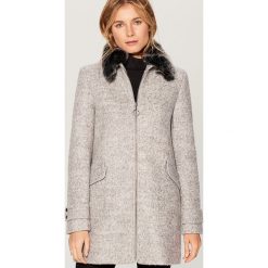 Płaszcz z wełną - Jasny szar. Szare płaszcze damskie Mohito, z wełny. Za 349.99 zł.