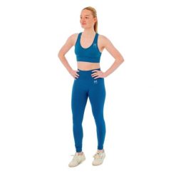 Damski zestaw sportowy Xtreme - legginsy sportowe + top sportowy - Niebieski. Niebieskie legginsy damskie XTREME SOCKSWEAR, m, bez wzorów, z materiału. Za 190.74 zł.
