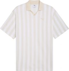 Puma Koszulka męska Puma Class Relaxed Pinnacle Polo biało-beżowa 692069 02 S. Białe koszulki polo męskie Puma, m, bez wzorów, bez ramiączek. Za 193.31 zł.