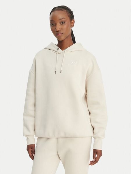 Under Armour Bluza UA Icon Fleece 1379495 Écru Regular Fit. Białe bluzy damskie Under Armour, xs, bez wzorów, z bawełny, bez kaptura. Za 208.99 zł.