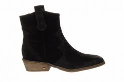 Botki Bayla-159 4833 003-F Czarny Welur 159180, Skóra naturalna - 38. Czarne botki damskie Bayla, z gumy, eleganckie, bez obcasa, bez zapięcia. W wyprzedaży za 269.10 zł.