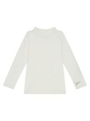 Guess Bluzka K5BI07 J1314 Écru Regular Fit. T-shirty i topy dla dziewczynek Guess, z aplikacjami, z bawełny, bez ramiączek. Za 69.99 zł.
