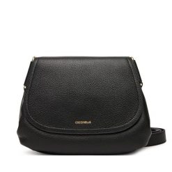 Torebka Coccinelle. Czarne listonoszki damskie Coccinelle, bez wzorów, bez dodatków. Za 1,299.00 zł.