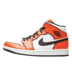 Buty do chodzenia męskie Nike Air Jordan 1 Mid SE. Brązowe buty sportowe męskie Nike, z materiału, za kostkę, bez zapięcia, do koszykówki, Nike Air Jordan. Za 918.00 zł.