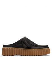 Clarks Klapki Torhill Mule 26181193 Czarny. Czarne klapki damskie Clarks, bez wzorów, ze skóry, bez obcasa. Za 289.99 zł.
